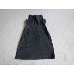 Tutu French Black Sleeveless Shift Dress Womens Size 12 Cotton Made in USA